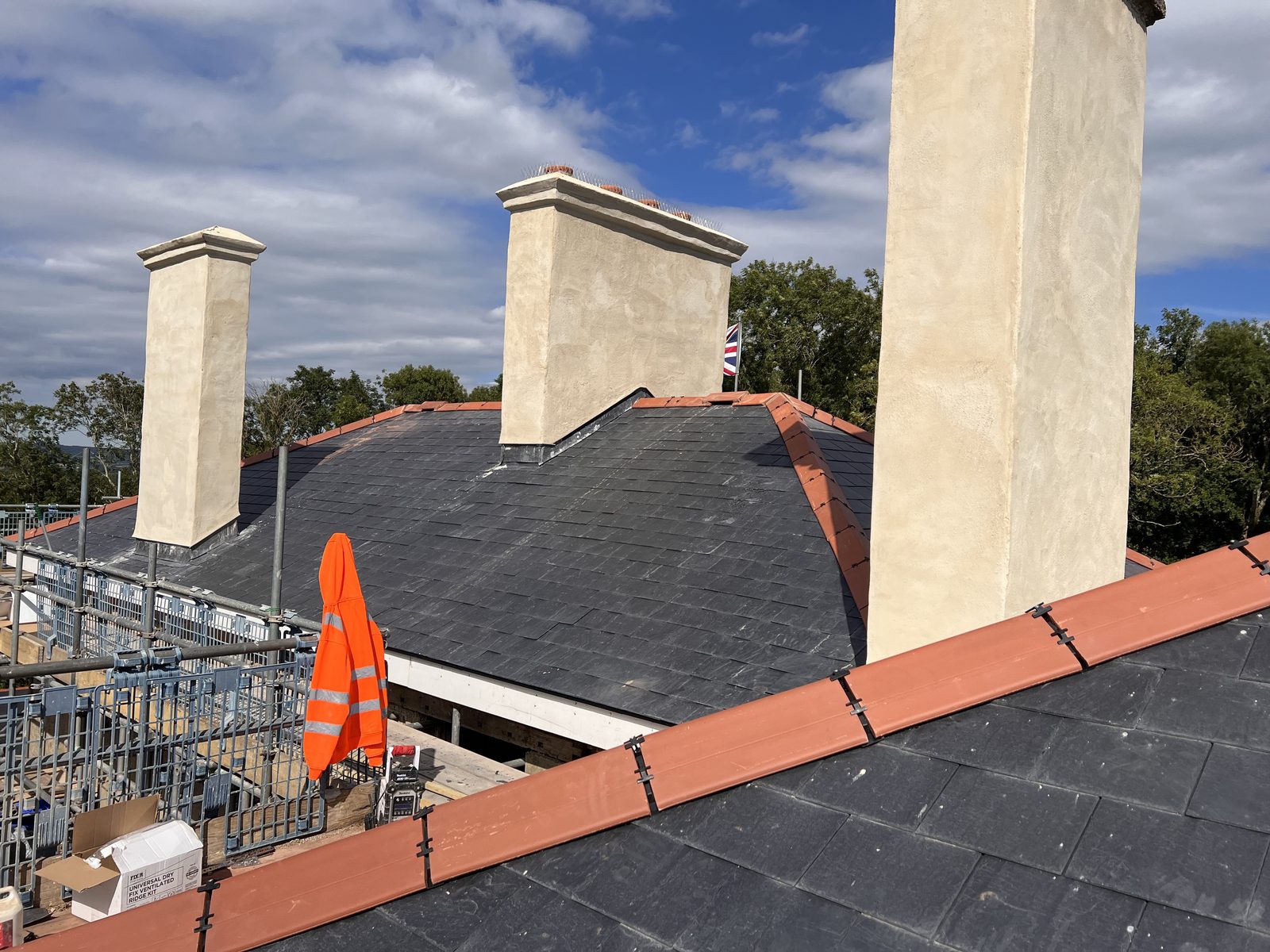 Masonry work after chimney repair in Fairfax (chimney repair)